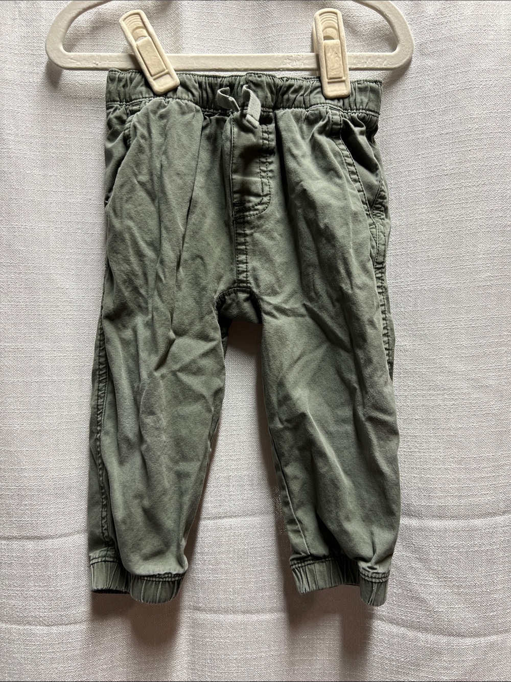 Tea Collection Olive Green Kids Cotton Jogger Pants